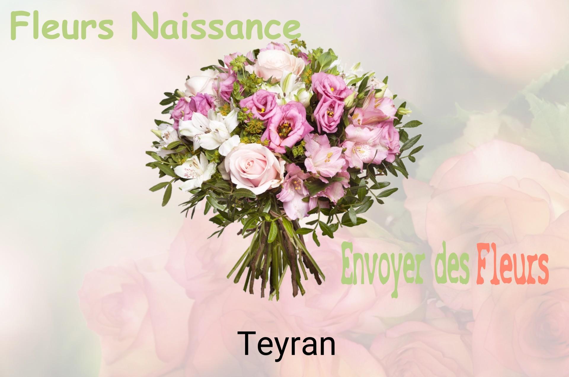 Bouquet de fleurs de naissance livré à Teyran
